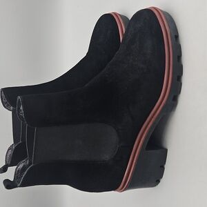 Antonio de Faria Black Suede Lug Stacked Sole Chelsea Y2K/90’s/Chunky Boots 9
